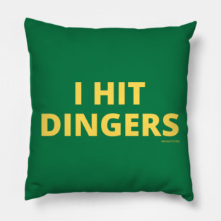 I Hit Dingers Pillow