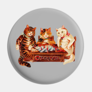 Checkmate Chess Cat Pin