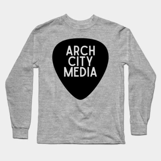 Arch City Media Guitar Pick Long Sleeve T-Shirt by Litehouse Tees