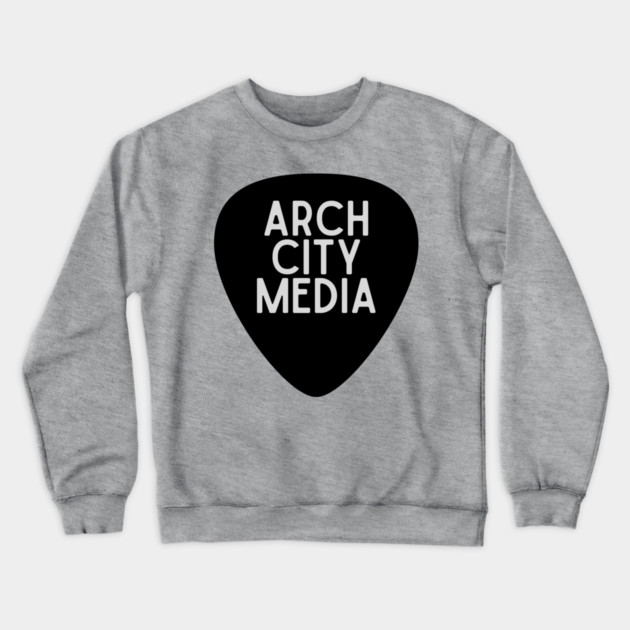 Arch City Media Guitar Pick Crewneck Sweatshirt by Litehouse Tees