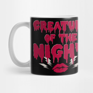 Creature of the Night - Rock Musical -  Goth Horror Slogan Mug