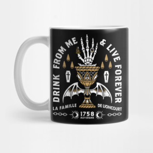Drink From Me - Vampire - Vintage Distressed Gothic Horror Mug