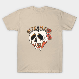 Bite Me Floral Skull T-Shirt