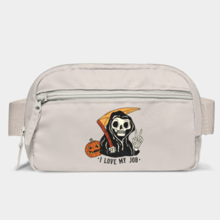 Sarcastic I Love My Job Grim Reaper Halloween Bag