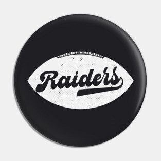 Retro Raiders Football Pin