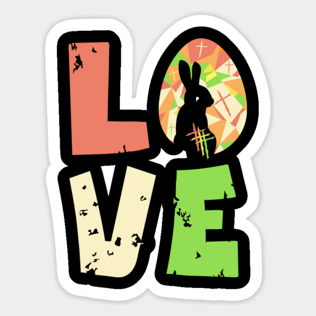 Love Easter Christian Cross Magnet by The WYLD Tribe