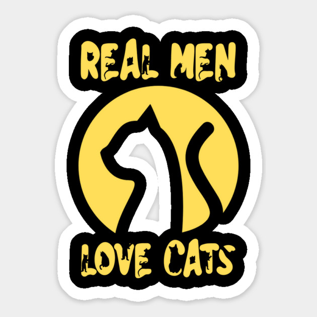 Real Men Love Cats Magnet by The WYLD Tribe