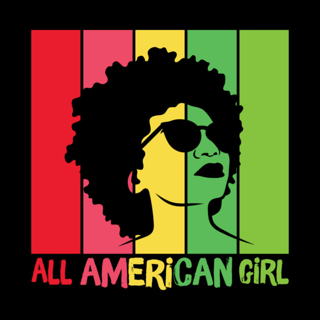 Afro Hair All American Black Girl by The WYLD Tribe
