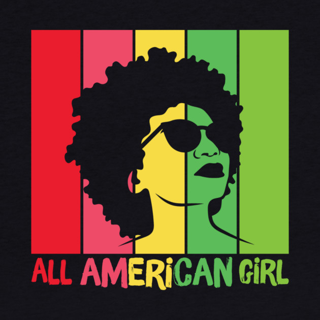 Afro Hair All American Black Girl by The WYLD Tribe