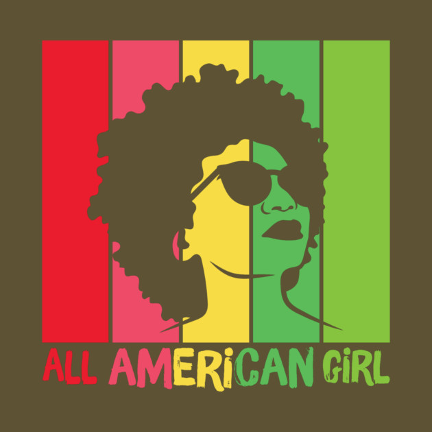 Afro Hair All American Black Girl by The WYLD Tribe