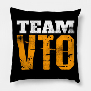 VTO Shirt TEAM VTO T-Shirt Distressed Pillow
