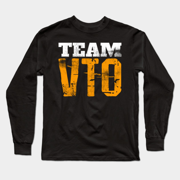 VTO Shirt TEAM VTO T-Shirt Distressed Long Sleeve T-Shirt by belownormal