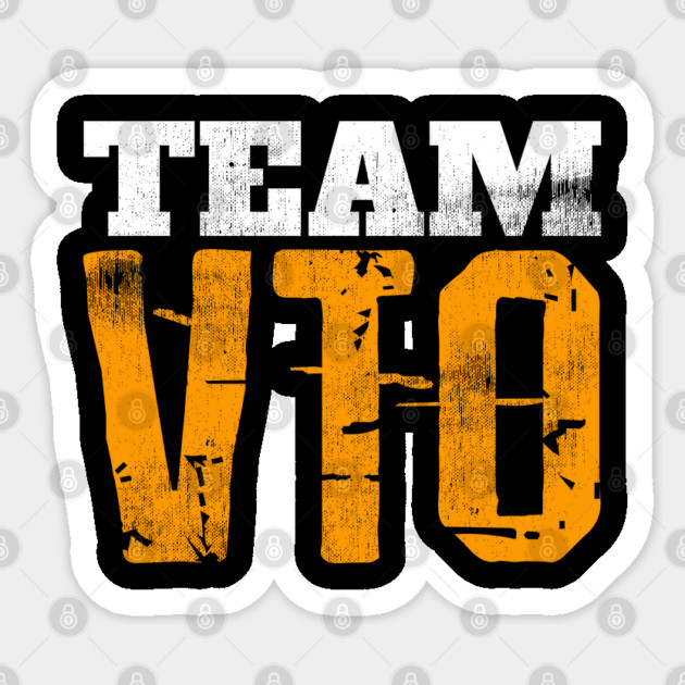 VTO Shirt TEAM VTO T-Shirt Distressed Sticker by belownormal