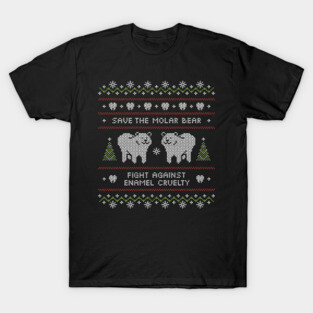 Ugly Christmas Sweater Molar Bear Dental T-Shirt T-Shirt
