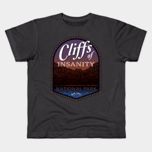 The Cliffs of Insanity Kids T-Shirt