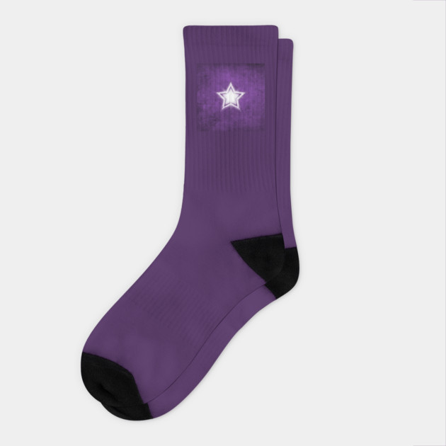 Purple Crystal Star Cheeky Witch® Socks by Cheeky Witch