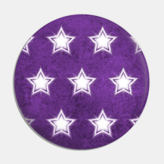 Purple Crystal Star Pattern Cheeky Witch® Pin by Cheeky Witch