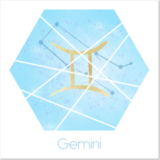 Gemini zodiac sign Posters and Art