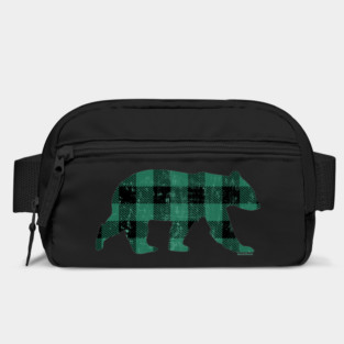 Green Buffalo Check Flannel Vintage Gay Bear | BearlyBrand Bag