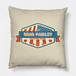 the Brad Paisley vintage Pillow