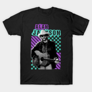 Alan Jackson || Vintage Aesthetic Design || Fan Art Design| T-Shirt
