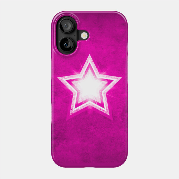 Pink Crystal Star Cheeky Witch® Phone Case by Cheeky Witch