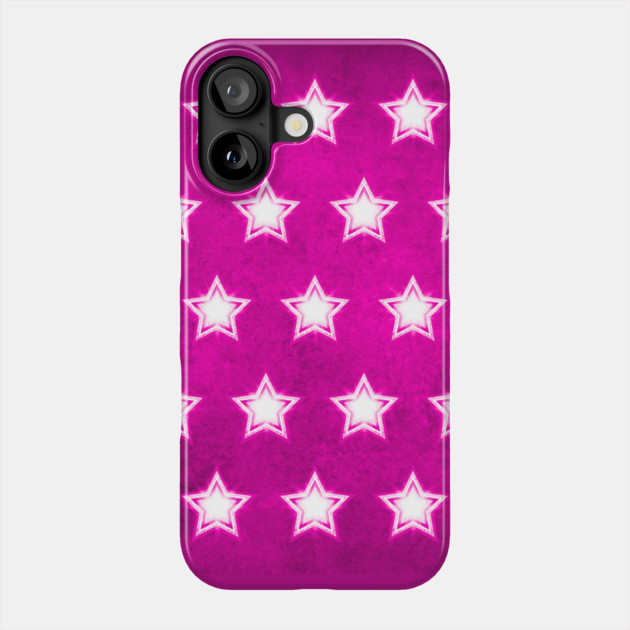 Purple Crystal Star Pattern Cheeky Witch® Phone Case by Cheeky Witch