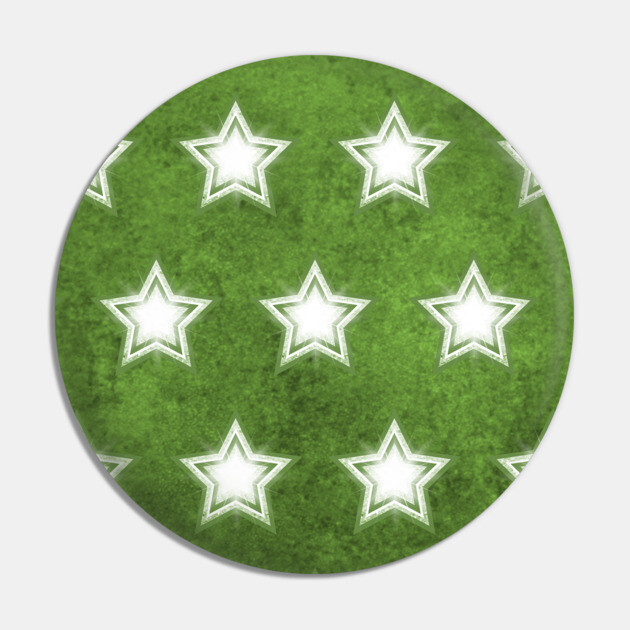 Green Crystal Star Pattern Cheeky Witch® Pin by Cheeky Witch