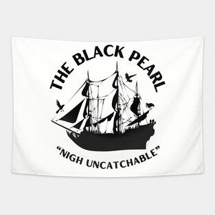 Nigh Uncatchable The Black Pearl Pirate Ship Tapestry