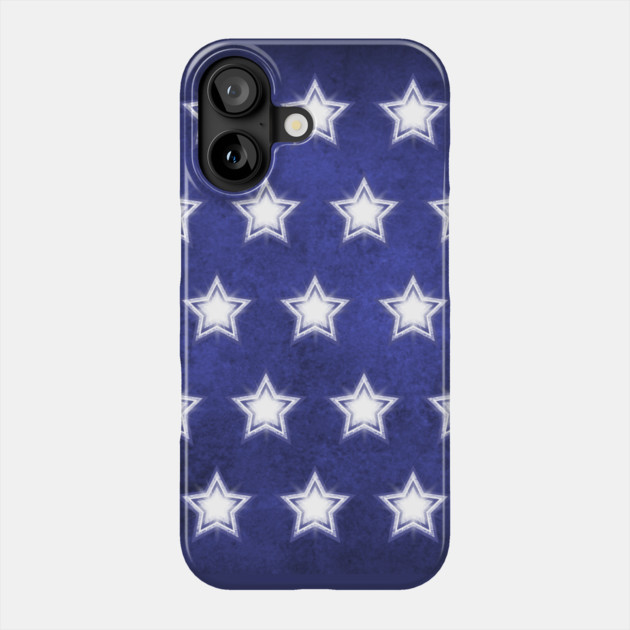 Blue Crystal Star Pattern Cheeky Witch® Phone Case by Cheeky Witch