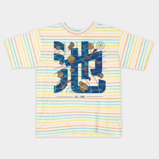Koi Pond Kanji Kids T-Shirt