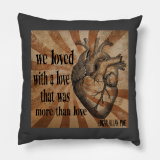 Gothic Edgar Allan Poe Pillow