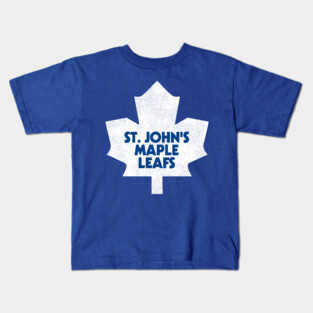 Defunct St Johns Maple Leafs Hockey Team Kids T-Shirt