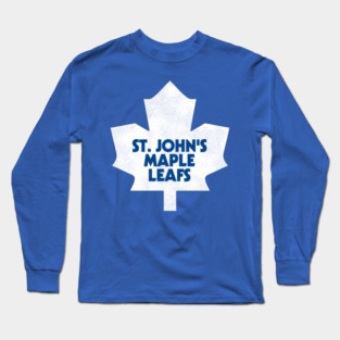 Defunct St Johns Maple Leafs Hockey Team Long Sleeve T-Shirt