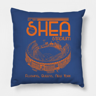 Defunct Shea Stadium New York Baseball Pillow