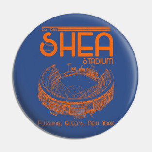 Defunct Shea Stadium New York Baseball Pin