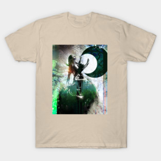 Moon Making witchy enchantress creating a black crescent moon T-Shirt