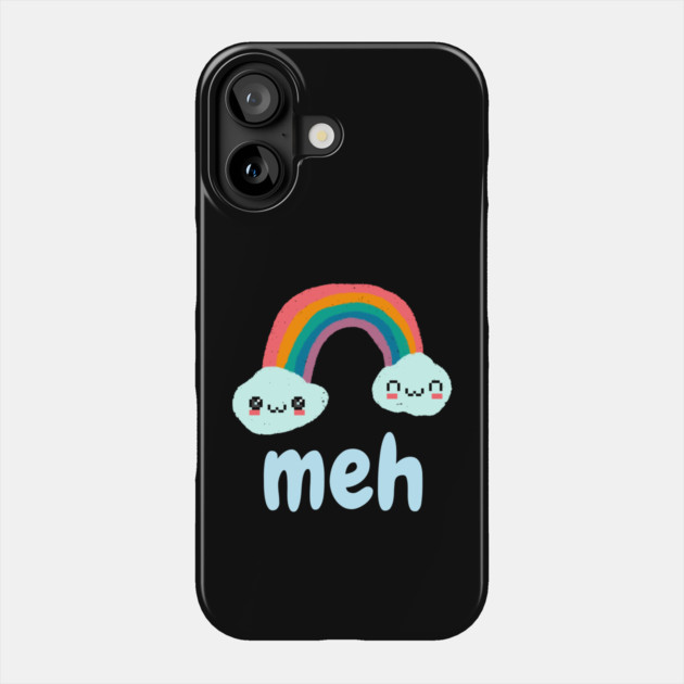 Meh Emotion Rainbow Phone Case by The WYLD Tribe