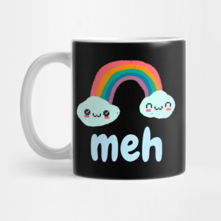 Meh Emotion Rainbow Mug