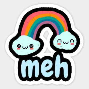Meh Emotion Rainbow Magnet