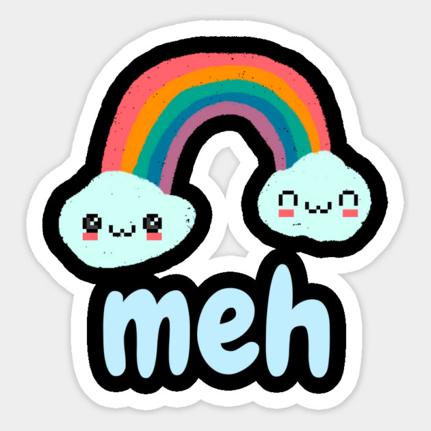 Meh Emotion Rainbow Magnet by The WYLD Tribe