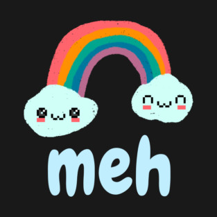 Meh Emotion Rainbow T-Shirt