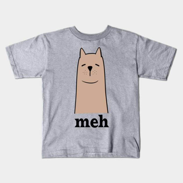 Meh Dog Lack Of Interest Kids T-Shirt by The WYLD Tribe