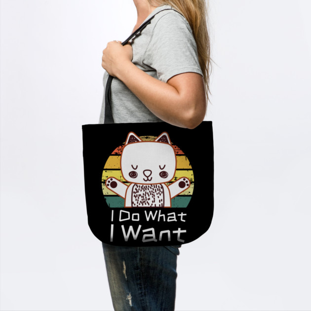 I Do What I Want Retro Cat by The WYLD Tribe