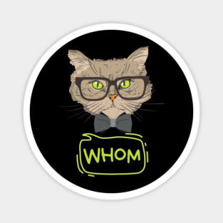 Who Whom Grammar Cat Magnet