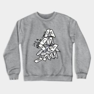Like A House of Cards - BW Crewneck Sweatshirt