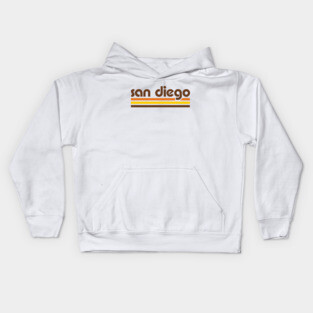 Retro San Diego Stripes Kids Hoodie