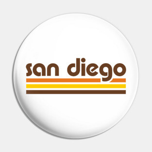Retro San Diego Stripes Pin