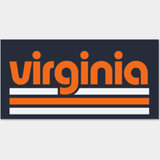 Retro Virginia Stripes Posters and Art
