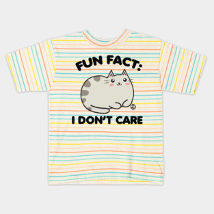 DONT CARE CAT Kids T-Shirt